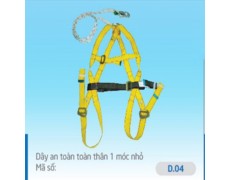 B-Dây an toàn toàn thân 1 móc nhỏ D.04