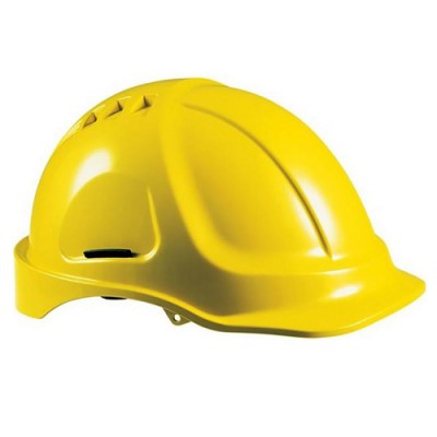 UC-Nón BHLĐ Protector màu vàng, nhựa A.B.S, Núm vặn, có lỗ thoáng khí và dây quai 
