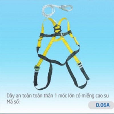 B-Dây an toàn toàn thân 1 móc lớn D.06A (có miếng cao su)